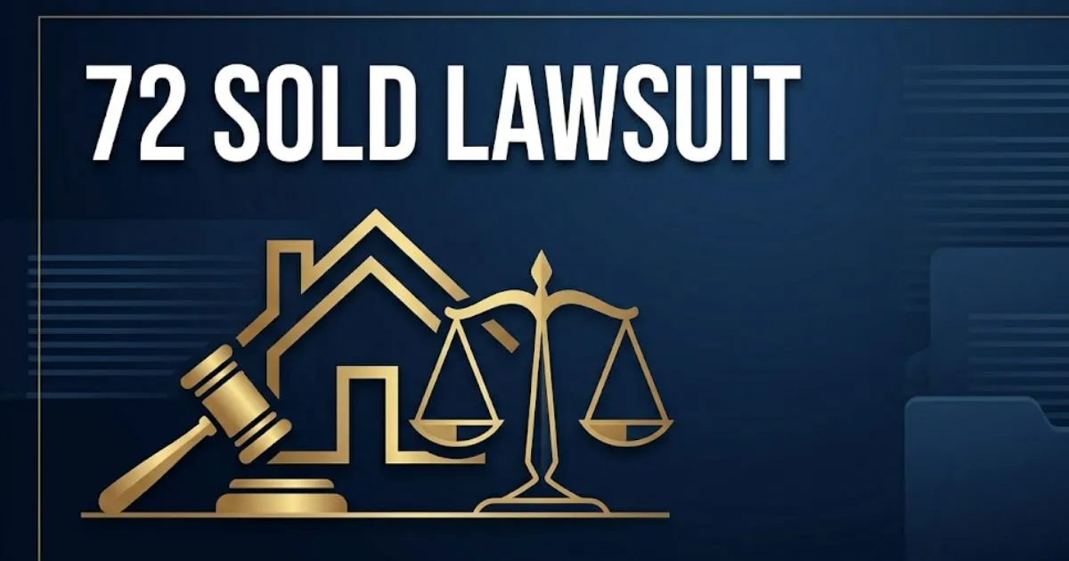 72 Sold Lawsuit 2026 legal guide banner with gavel and house icons