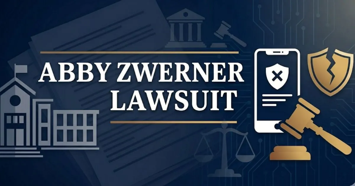 Abby Zwerner lawsuit 2026 case breakdown banner with legal symbols and courthouse silhouette