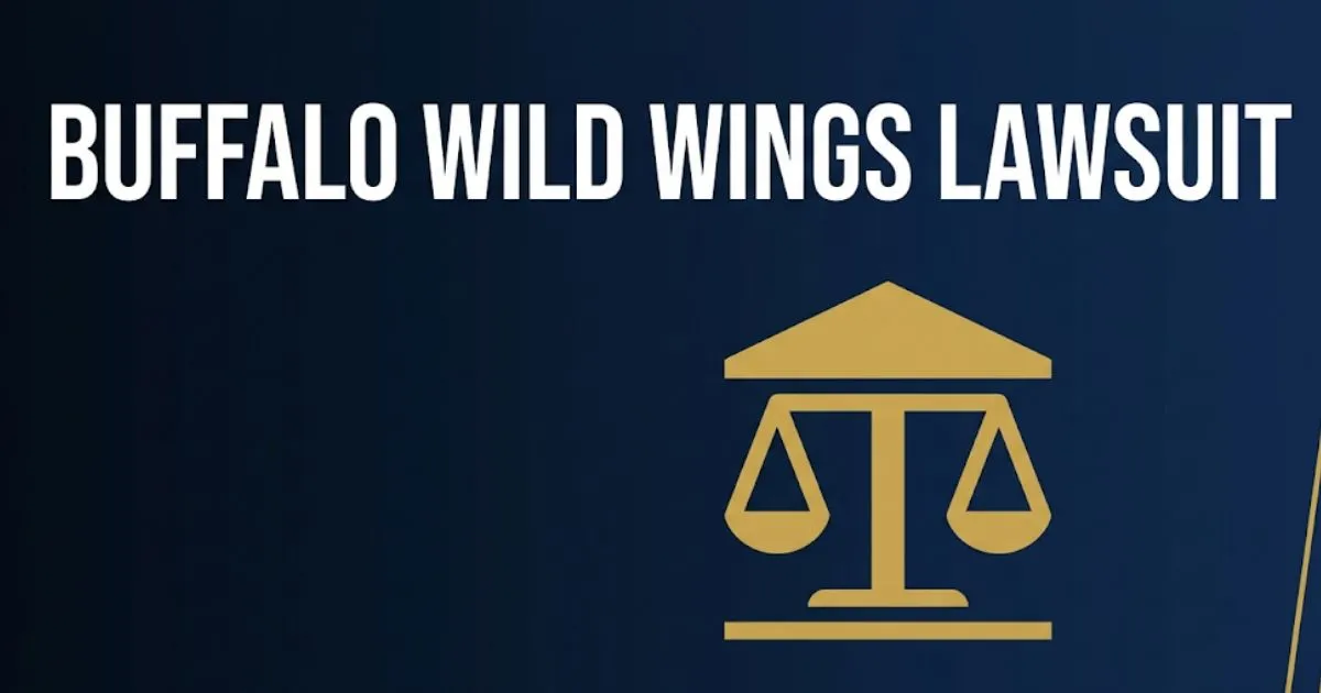 Buffalo Wild Wings lawsuit boneless wings class action 2026 legal guide hero banner with courthouse scales icon