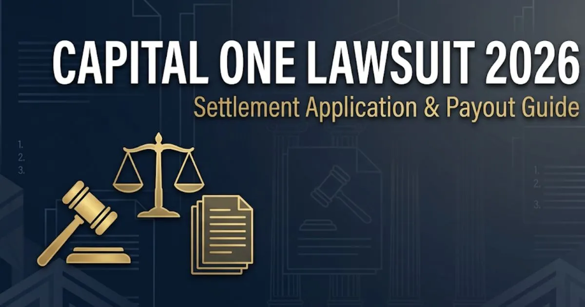 Capital One lawsuit 2026 settlement application guide showing eligibility and payout information