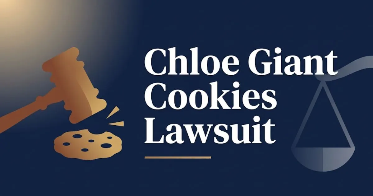 Chloe giant cookies lawsuit 2026 legal guide banner with gavel and cookie imagery