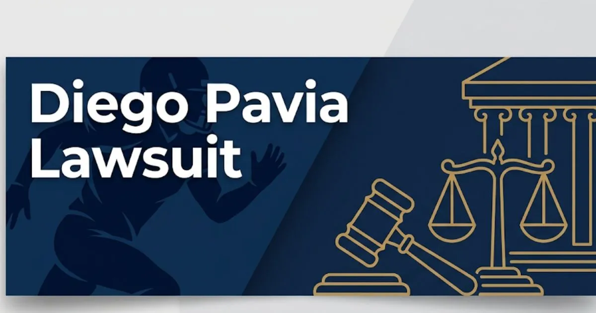 Diego Pavia Lawsuit 2026 legal blog banner with football and court imagery