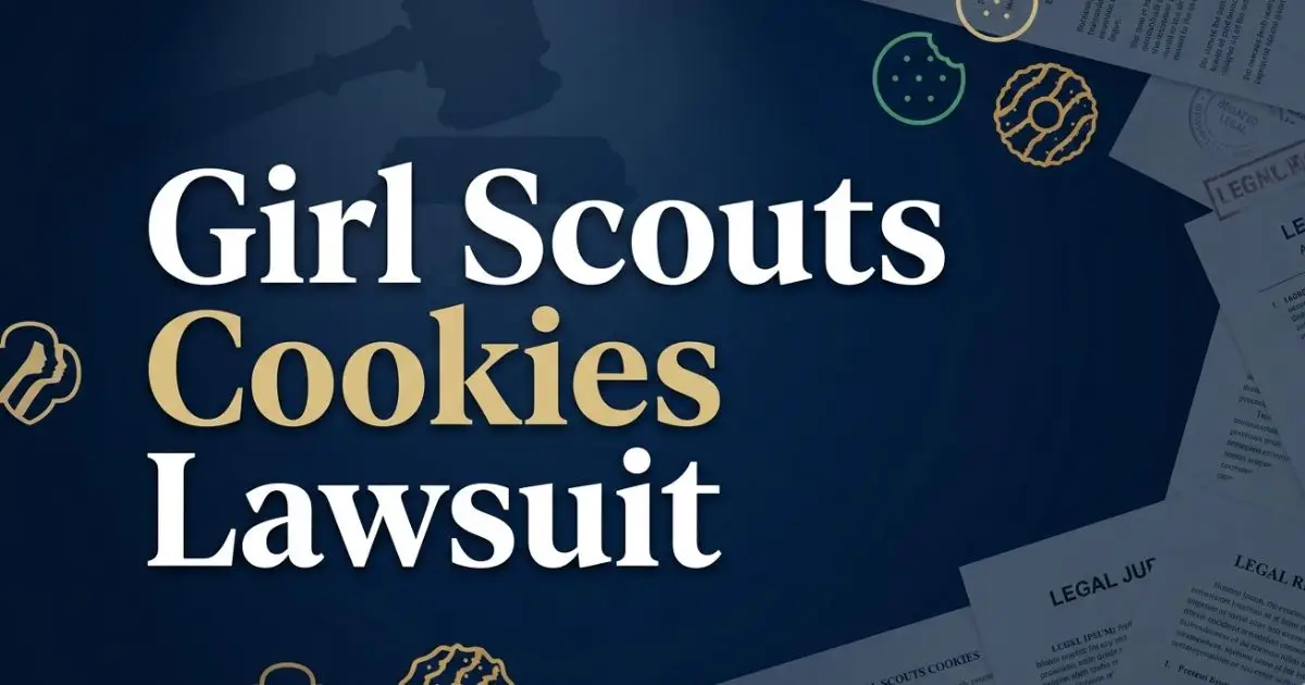 Girl scouts cookies lawsuit 2026 legal guide banner with gavel and cookie icons
