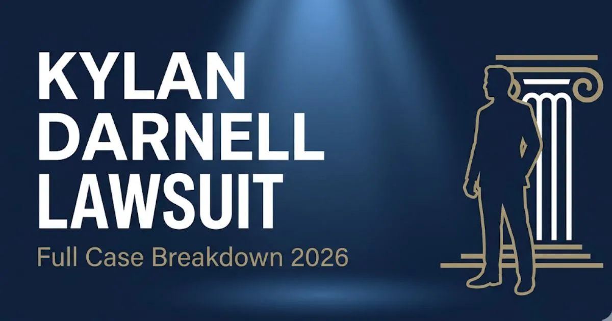 Kylan Darnell lawsuit full case breakdown 2026 blog banner with courthouse silhouette and bold headline text