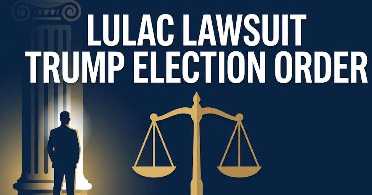 LULAC lawsuit Trump election order 2026 legal challenge against proof-of-citizenship voter registration requirement