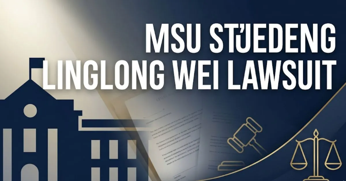 MSU student Linglong Wei lawsuit legal case information and 2026 updates banner