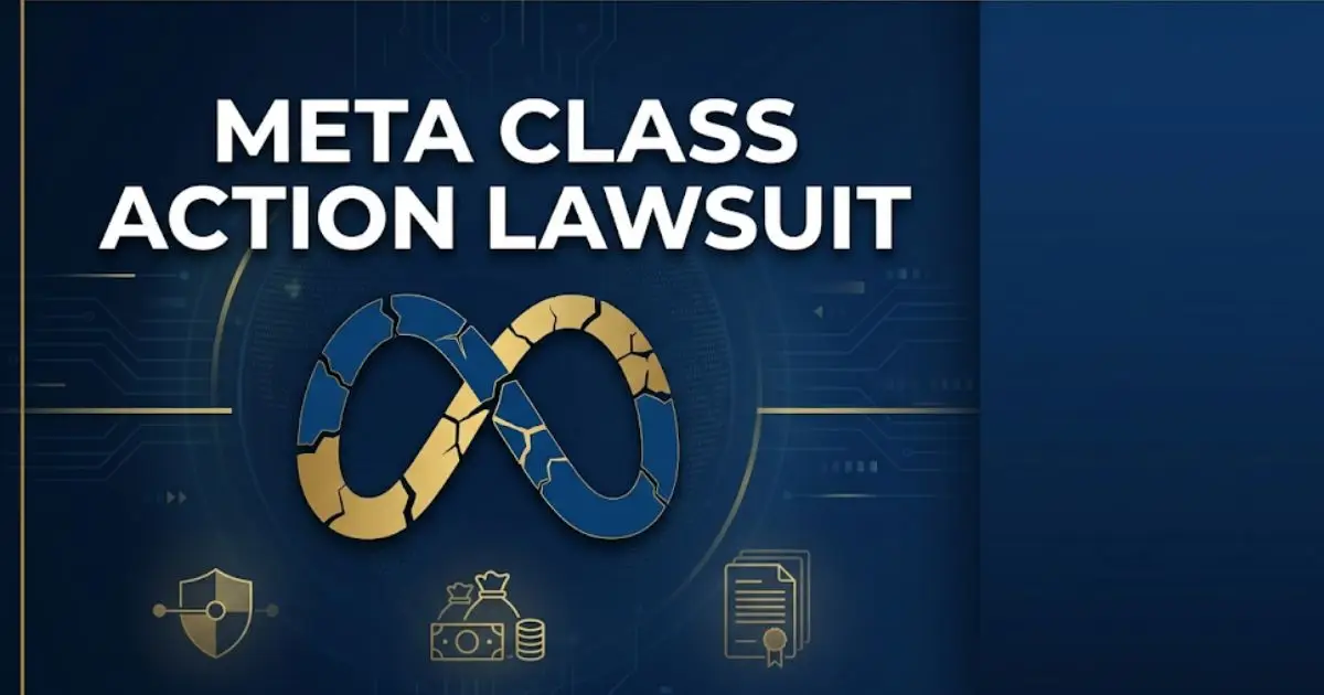Meta class action lawsuit 2026 legal blog banner with company logo and settlement theme