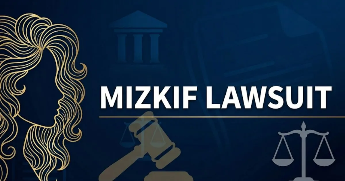 Mizkif lawsuit 2026 legal case breakdown banner with gavel and scales of justice on navy background