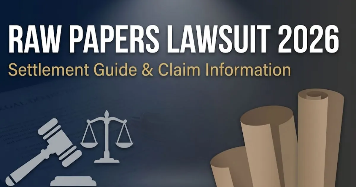 RAW papers lawsuit 2026 settlement guide with claim filing information and payout details for consumers