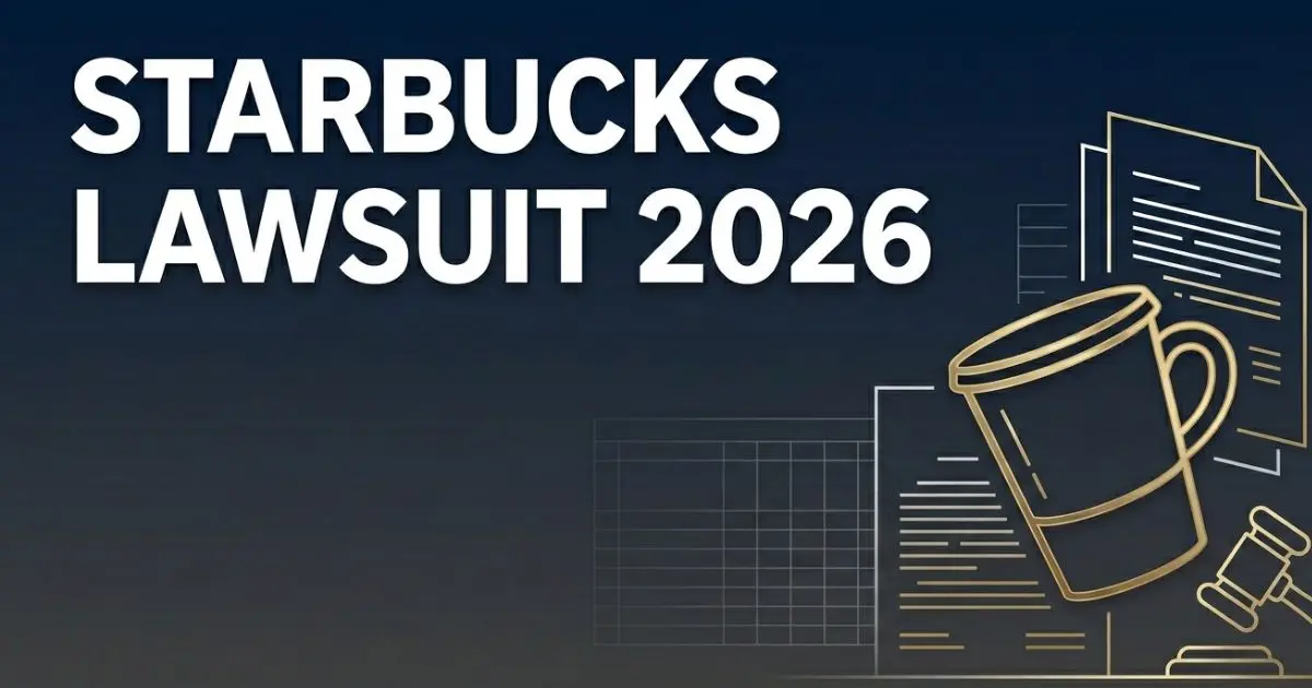 Starbucks lawsuit 2026 legal banner showing settlement information and claim deadlines for class action cases