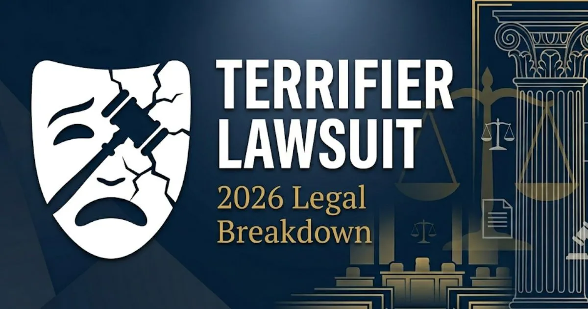 Terrifier lawsuit 2026 legal breakdown banner with Art the Clown copyright and rights dispute summary