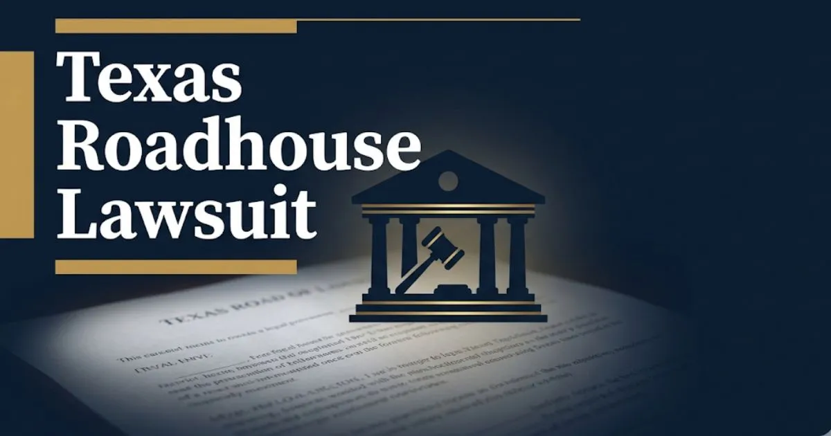 Texas Roadhouse lawsuit 2026 banner with courthouse silhouette and legal gavel on navy background INPUT MAIN KEYWORD {{texas roadhouse lawsuit}} CLUSTER KEYWORDS {{texas roadhouse menu lawsu