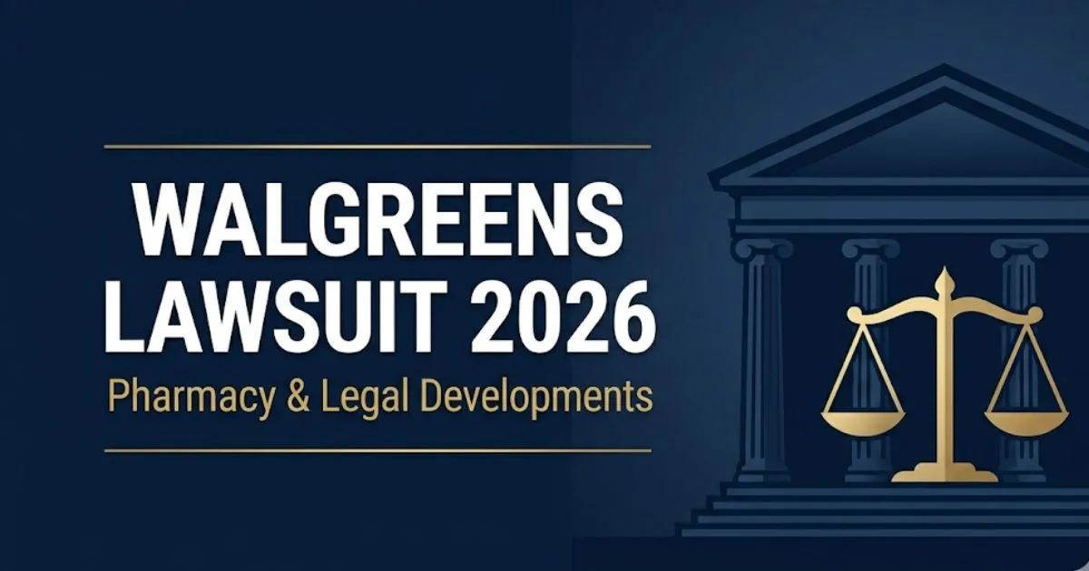 Walgreens lawsuit 2026 blog banner showing courthouse silhouette and bold legal title text on navy background