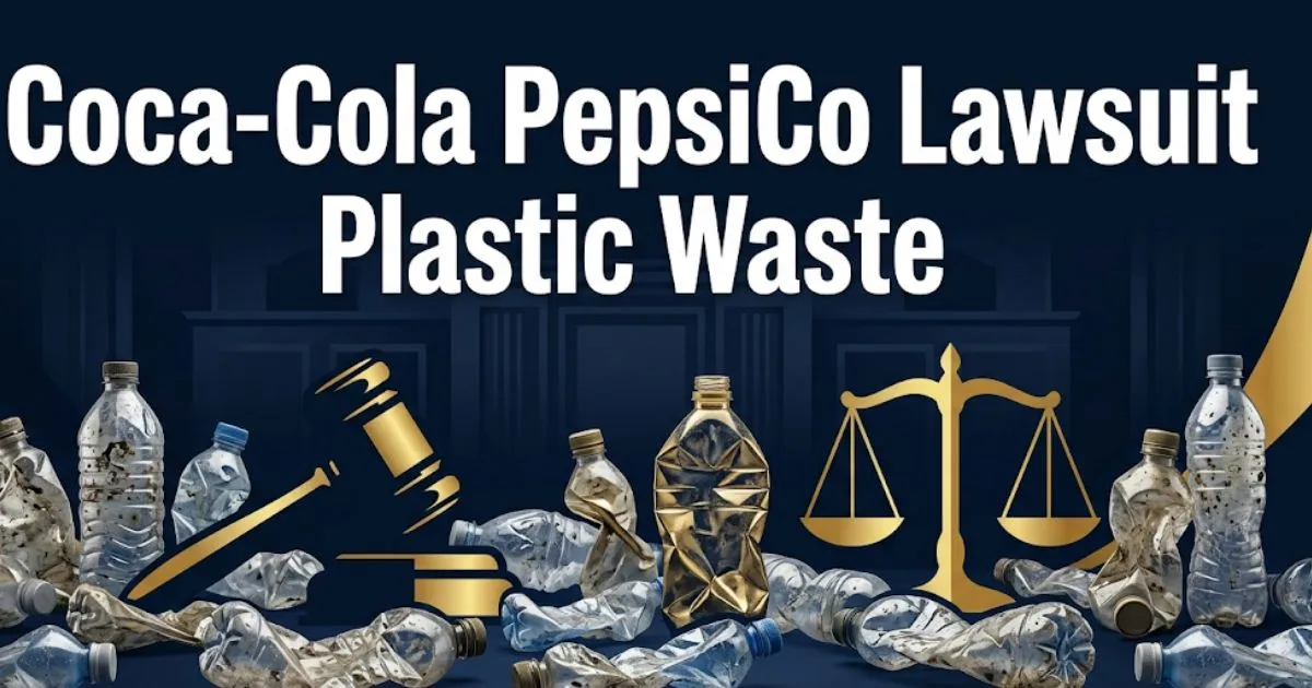 Coca-Cola PepsiCo lawsuit plastic waste 2026 legal guide banner with bottles and gavel MAIN KEYWORD {{coca-cola pepsico lawsuit plastic waste}} CLUSTER KEYWORDS {{paste cluster keywords, sep