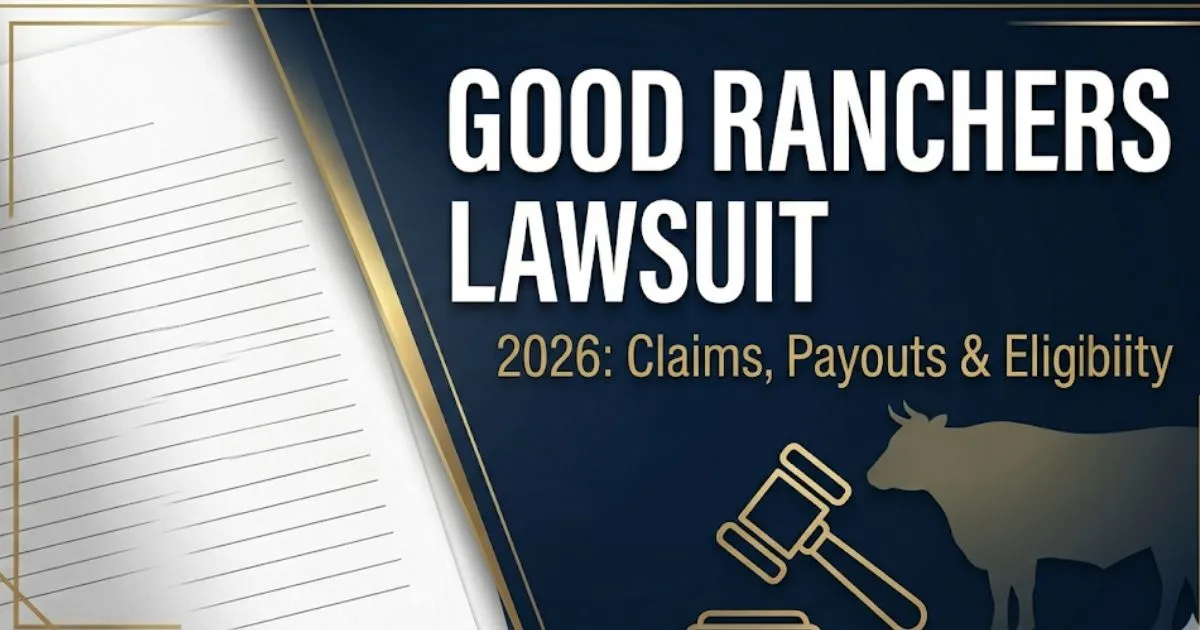 Good Ranchers lawsuit 2026 banner showing claims eligibility and settlement payout information for subscribers