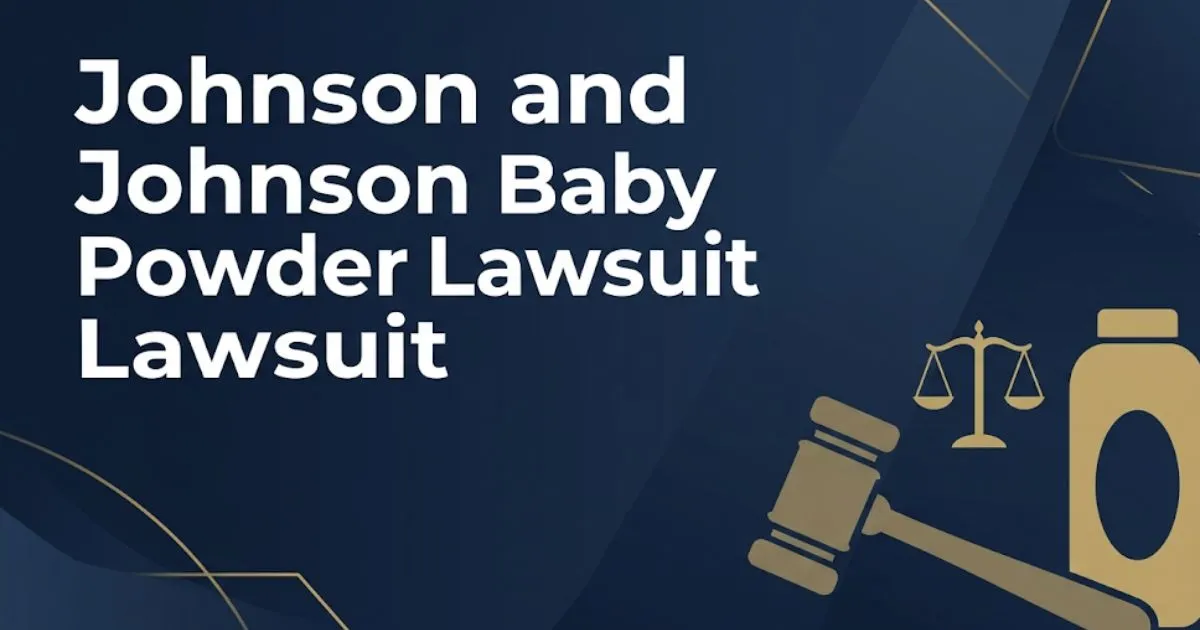 Johnson and Johnson baby powder lawsuit payout 2026 legal guide banner with gavel and scales