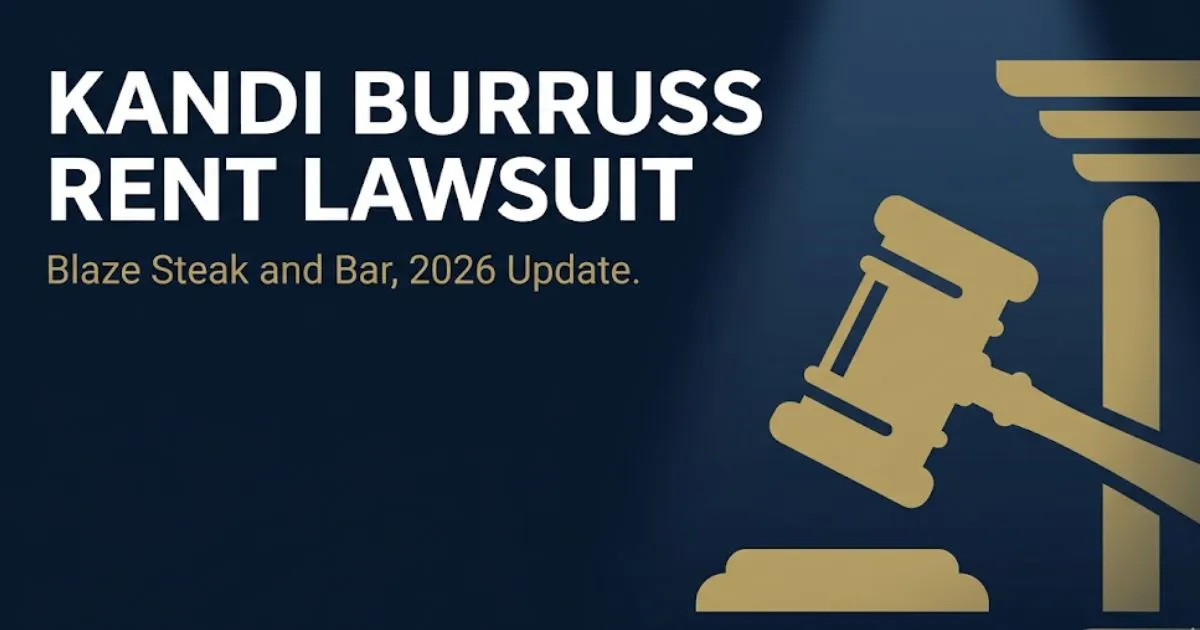 Kandi Burruss rent lawsuit 2026 editorial banner with Blaze Steak legal dispute details and gavel graphic