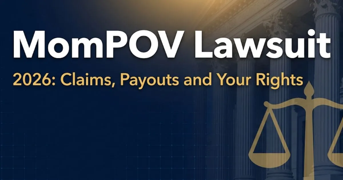 MomPOV lawsuit 2026 legal guide banner showing courthouse silhouette and performer rights information