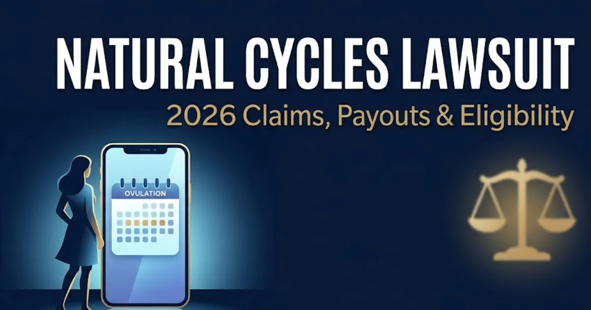 Natural Cycles lawsuit 2026 claims eligibility and settlement information legal banner with app and scales imagery