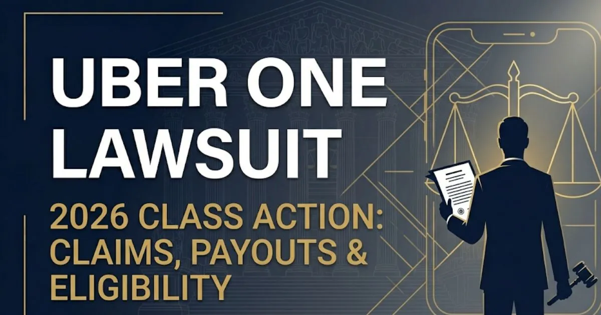 Uber one lawsuit 2026 class action settlement eligibility and payout information legal banner