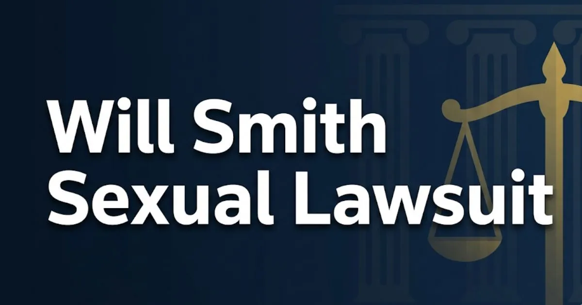 Will Smith sexual lawsuit 2026 legal breakdown banner with scales of justice and courthouse silhouette on navy background