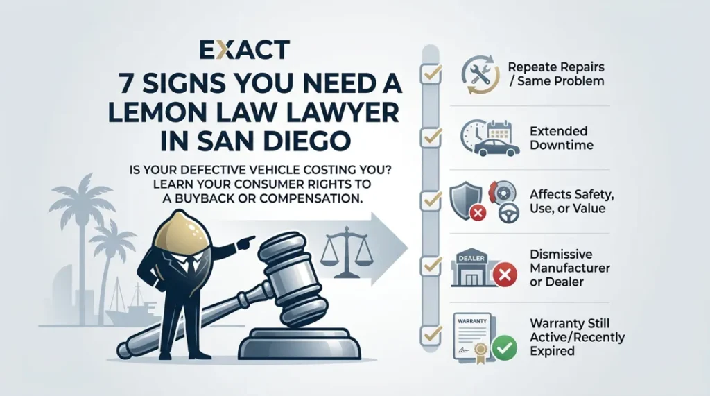 7 Signs You Need a Lemon Law Lawyer in San Diego