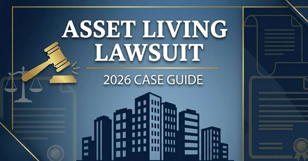 Asset living lawsuit 2026 blog banner with gavel icon and apartment silhouette MAIN KEYWORD {{asset living lawsuit}} CLUSTER KEYWORDS {{paste cluster keywords, separated by or one per line}