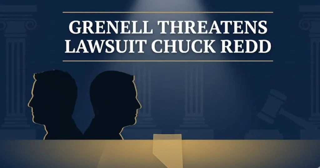 Grenell threatens lawsuit Chuck Redd Nevada GOP 2026 legal dispute editorial banner