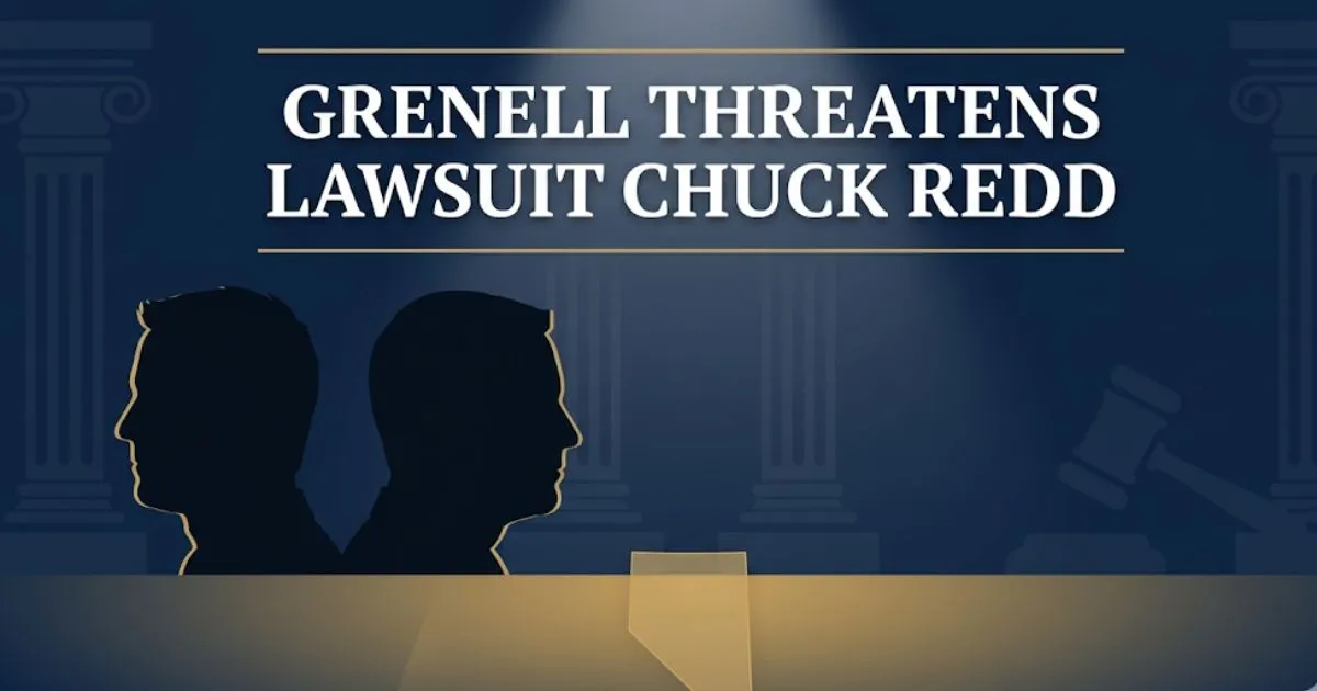Grenell threatens lawsuit Chuck Redd Nevada GOP 2026 legal dispute editorial banner