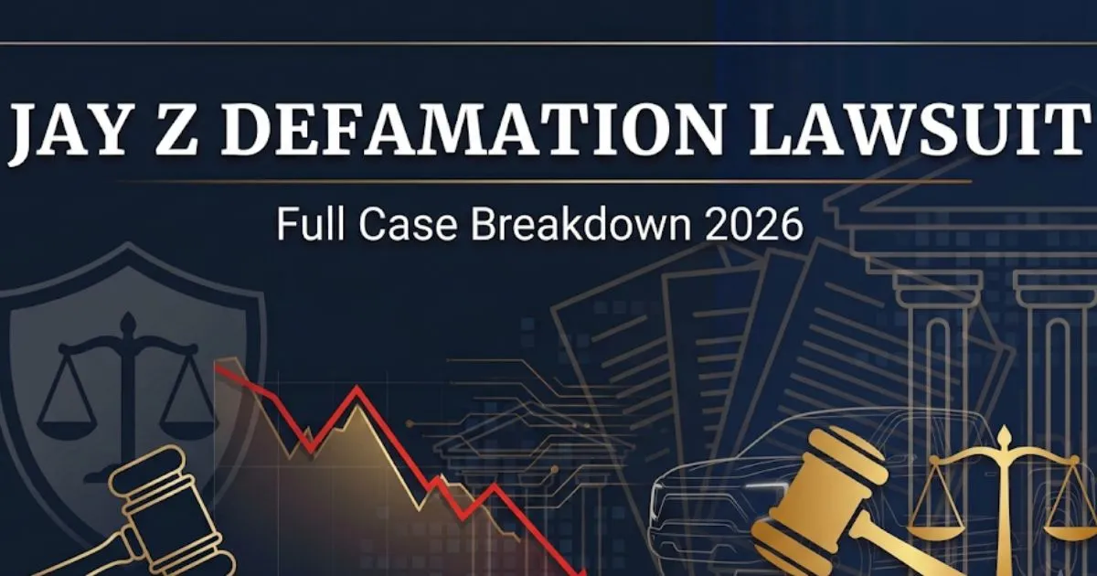 Jay Z defamation lawsuit 2026 full case breakdown legal banner with gavel and scales of justice icons