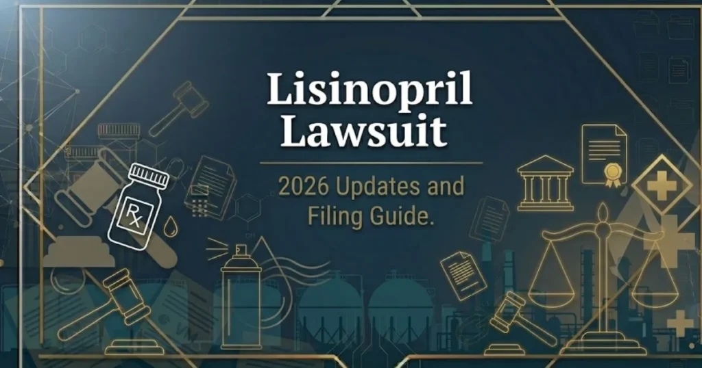 Lisinopril lawsuit 2026 blog banner with gavel and pill bottle legal graphic