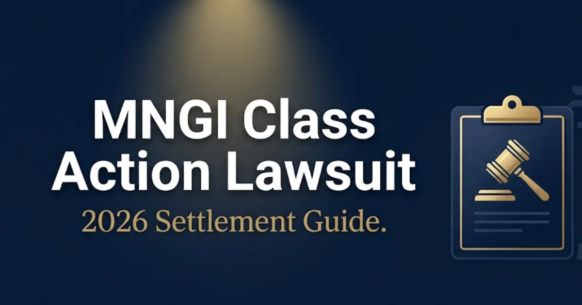 MNGI class action lawsuit 2026 settlement guide banner with legal gavel and document icons on navy background