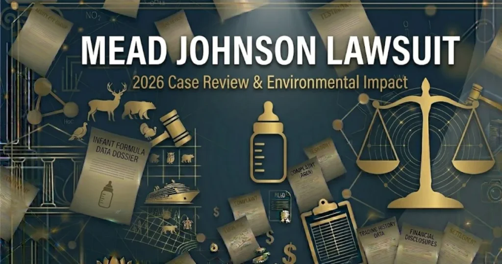 Mead Johnson lawsuit 2026 blog banner with legal scales and baby bottle icons on navy background
