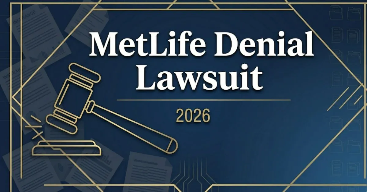 MetLife denial lawsuit 2026 legal guide banner with gavel and legal document imagery