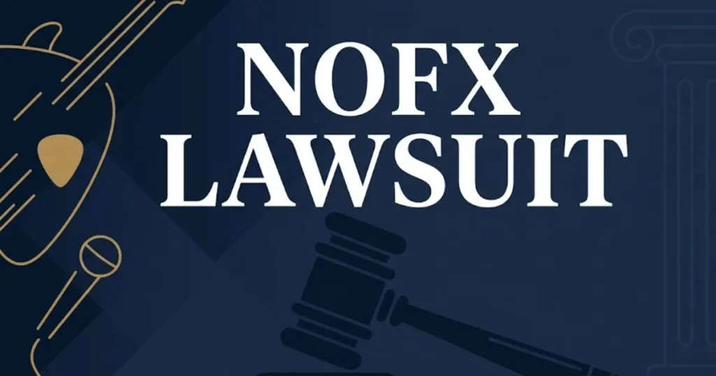 NOFX lawsuit 2026 legal blog banner with gavel and punk rock imagery MAIN KEYWORD {{nofx lawsuit}} CLUSTER KEYWORDS {{paste cluster keywords, separated by or one per line}} MAKE ARTICLE FO