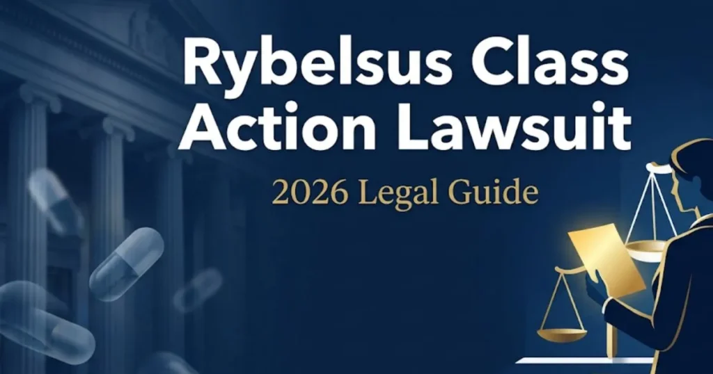 Rybelsus class action lawsuit 2026 legal guide banner with scales of justice and pharmaceutical imagery