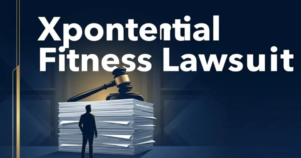 Xponential Fitness lawsuit 2026 legal guide banner with gavel and legal documents silhouette