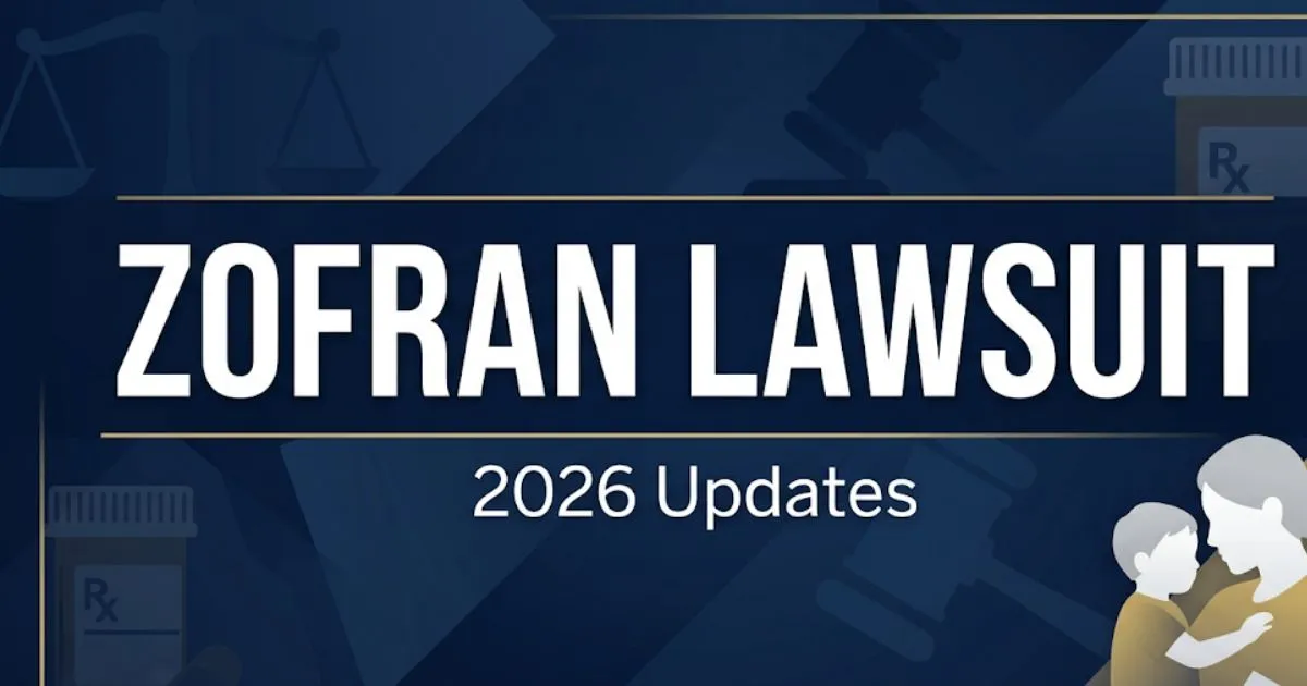 Zofran lawsuit 2026 legal guide banner with settlement and claim update details