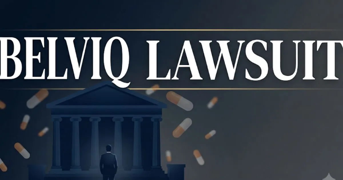 Belviq lawsuit 2026 hero banner with courthouse and prescription pills