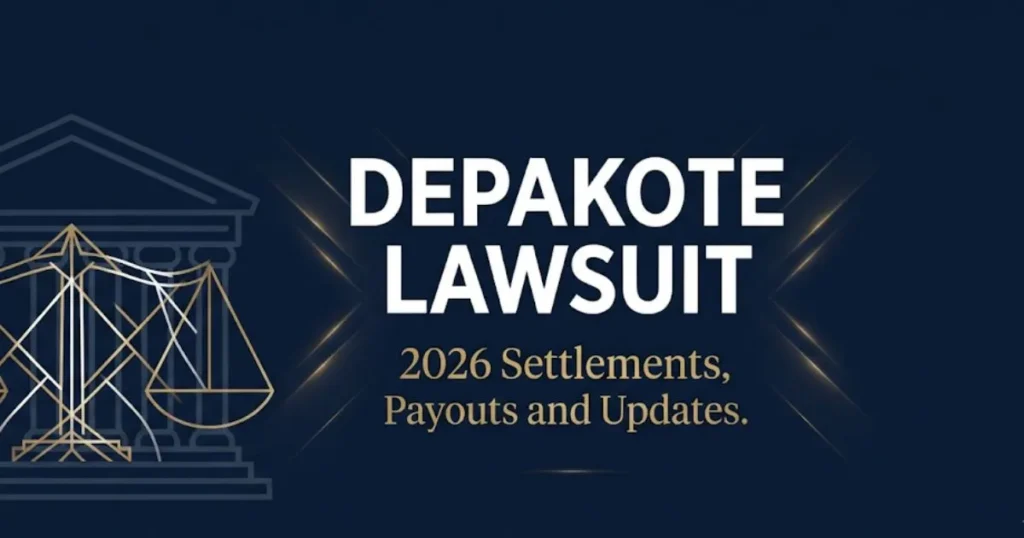 Depakote lawsuit 2026 hero banner with courthouse silhouette and settlement update information