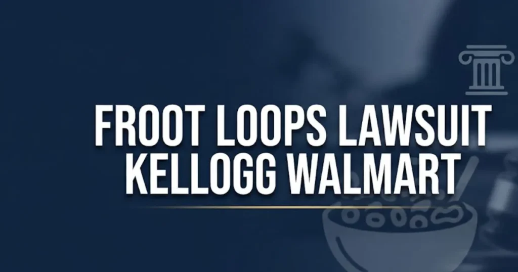 Froot Loops lawsuit Kellogg Walmart 2026 guide banner with legal icons and bold headline text