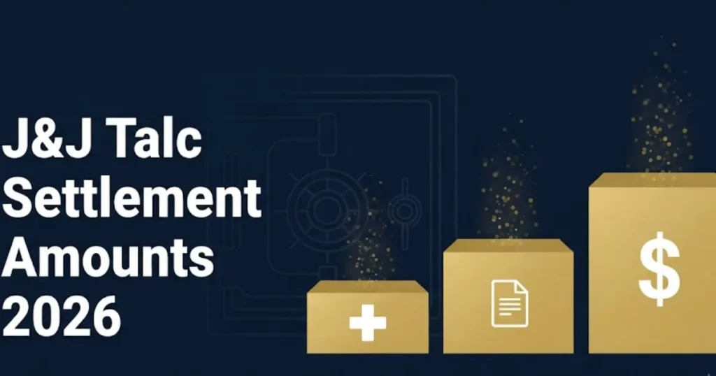 J&J talc settlement amounts 2026 infographic showing payout tiers and trust fund