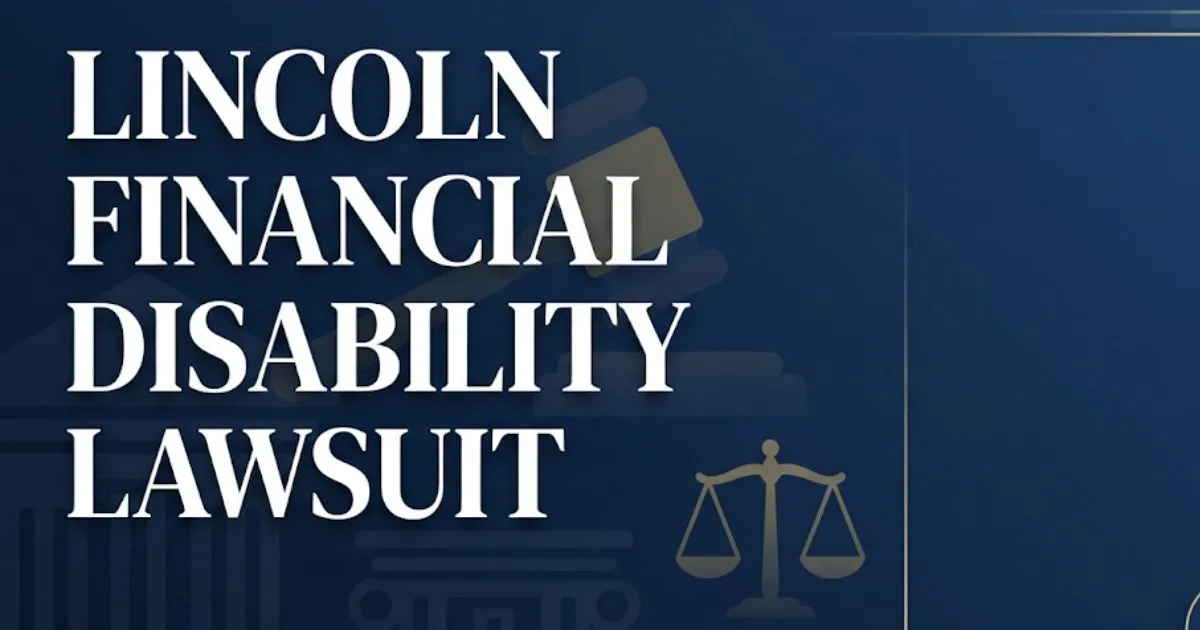 Lincoln financial disability lawsuit 2026 guide hero banner with legal scales and gavel imagery