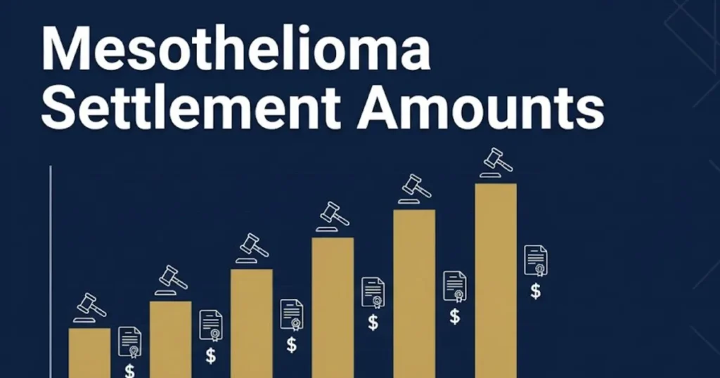 Mesothelioma settlement amounts chart for Pennsylvania lawsuit claims in 2026