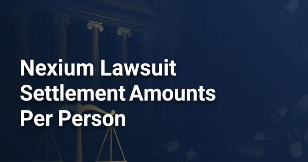 Nexium lawsuit settlement amounts per person 2026 legal guide hero banner