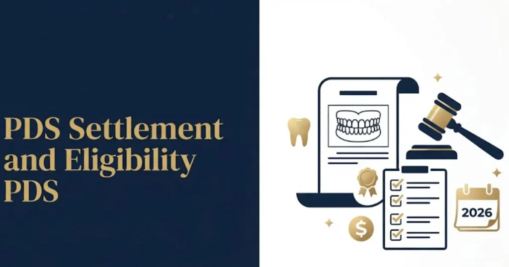 Pacific dental services lawsuit eligibility and settlement details infographic