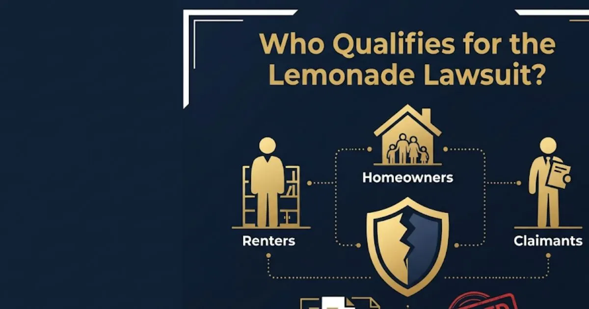 Who qualifies for the lemonade class action lawsuit eligibility infographic