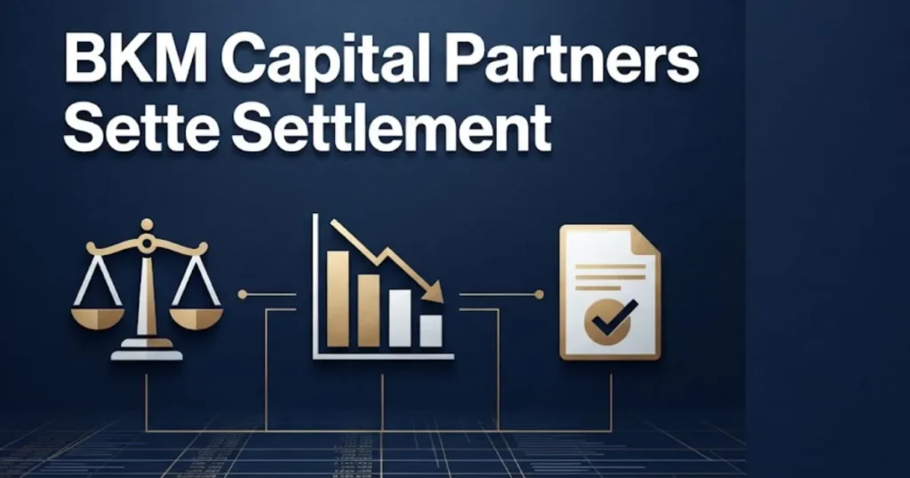 BKM Capital Partners settlement infographic showing legal process and investor recovery details