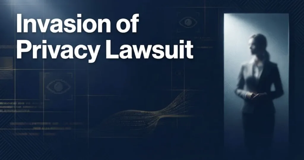 Invasion of privacy lawsuit hero banner with digital surveillance graphics and navy blue background (1)