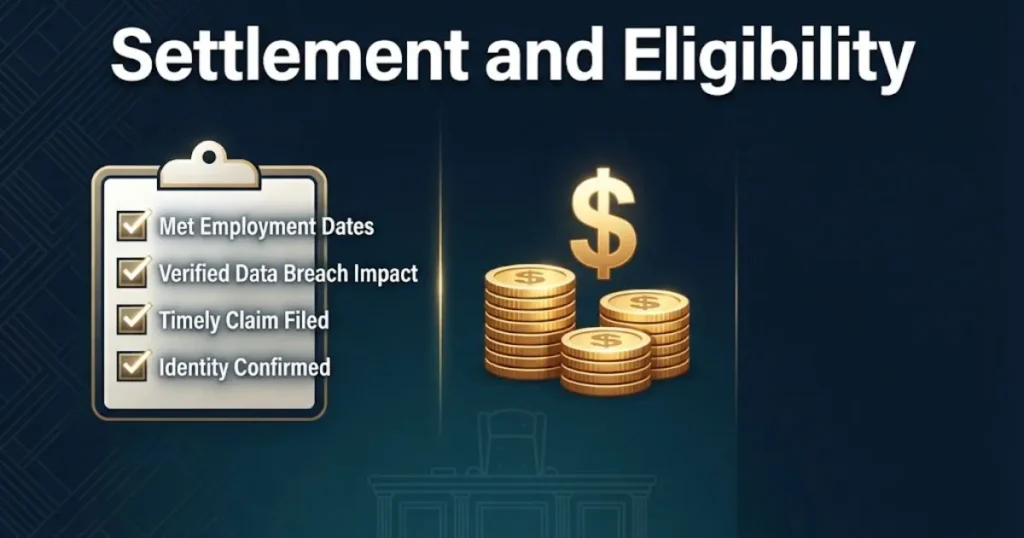 Jupiter shampoo lawsuit settlement and eligibility graphic with payout icons